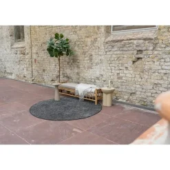 Eva Interior rond buitenkleed Dahl zwart - 200 x 200 cm Discount