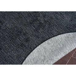 Eva Interior rond buitenkleed Dahl zwart - 200 x 200 cm Discount