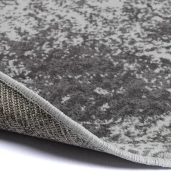 Eva Interior rond vintage Vloerkleed Bloom Grijs - 100 x 100 cm New