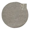 Eva Interior Rond vloerkleed wol Antraciet - Cobble Stone - 180 x 180 cm Clearance