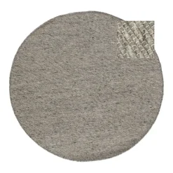 Eva Interior Rond vloerkleed wol Antraciet - Cobble Stone - 180 x 180 cm Clearance