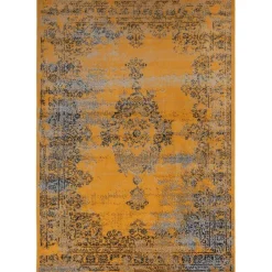 Eva Interior vintage Vloerkleed Bloom Geel - 270 x 185 cm Best