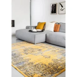 Eva Interior vintage Vloerkleed Bloom Geel - 270 x 185 cm Best