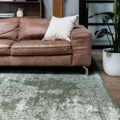 Eva Interior Vintage Vloerkleed Bloom Groen - 225 x 160 cm Outlet