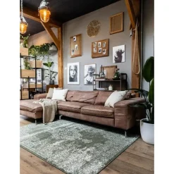 Eva Interior Vintage Vloerkleed Bloom Groen - 225 x 160 cm Outlet