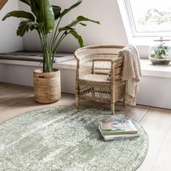 Eva Interior Vloerkleed Bloom - Groen - 235 cm - (XL) Sale