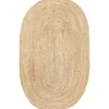 Eva Interior vloerkleed ovaal jute - naturel - 200 x 300 cm New