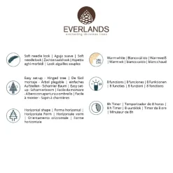 Everlands Kunst Kerstboom met verlichting - 210 cm Online