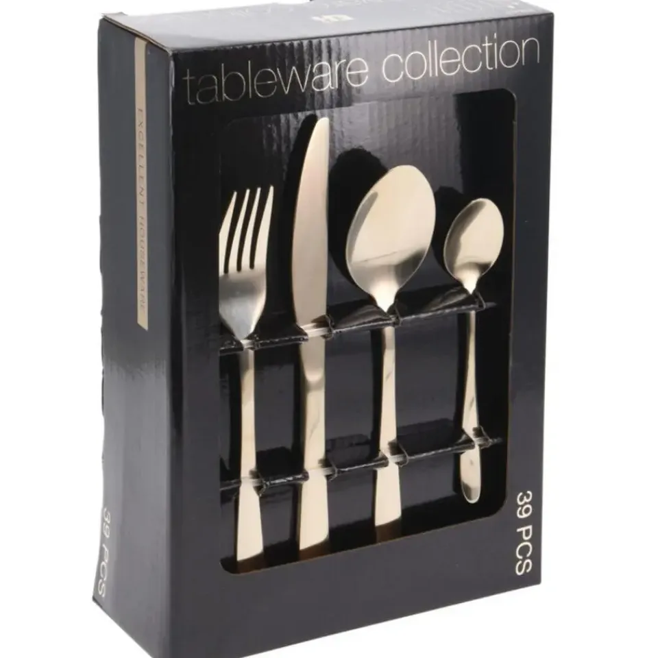 Excellent Houseware Bestekset - 39-delig - zilver - RVS - 6 personen Online