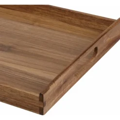 Excellent Houseware dienblad van bamboe - 40 x 30 x 5 cm - bruin New