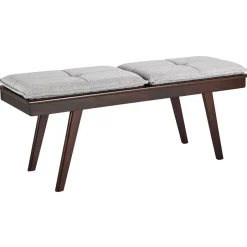 Beliani EXTON - Bankje - Donkere houtkleur - MDF