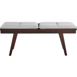 Beliani EXTON - Bankje - Donkere houtkleur - MDF