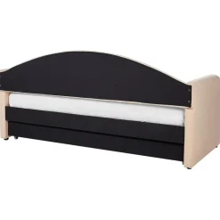 Beliani EYBURIE - Slaapbank - Perzik - 90 x 200 cm - Bouclé Outlet