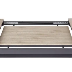 Beliani FANES - Eettafel uitschuifbaar - Grijs - 184/244 x 90 - Aluminium Sale