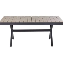 Beliani FANES - Eettafel uitschuifbaar - Grijs - 184/244 x 90 - Aluminium Sale
