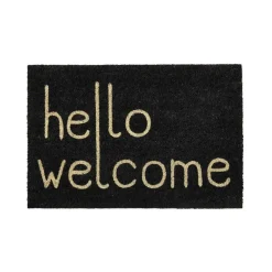 Beliani FANSIPAN - Deurmat - Zwart - 40 x 60 cm - Kokos Best