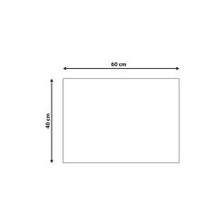 Beliani FANSIPAN - Deurmat - Zwart - 40 x 60 cm - Kokos Best
