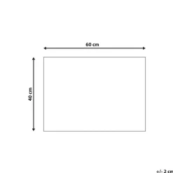 Beliani FANSIPAN - Deurmat - Zwart - 40 x 60 cm - Kokos Best