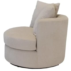 Giga Meubel Fauteuil Beige Stof - Zithoogte 45cm - Thony Luxe New
