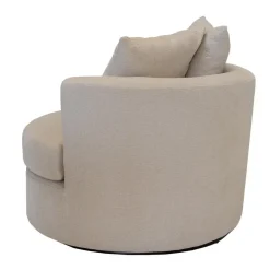 Giga Meubel Fauteuil Beige Stof - Zithoogte 45cm - Thony Luxe New