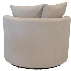 Giga Meubel Fauteuil Beige Stof - Zithoogte 45cm - Thony Luxe New