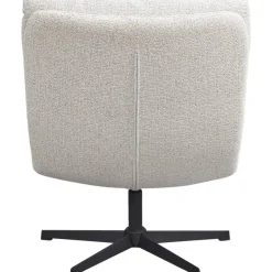 Leen Bakker Fauteuil Bobbi incl. hocker - greige Outlet