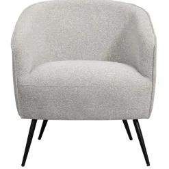 Leen Bakker Fauteuil Carlton - bouclé stof - lichtgrijs