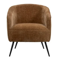 Leen Bakker Fauteuil Carlton - stof - bruin Clearance