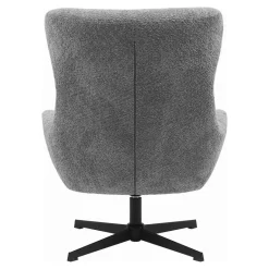 House Nordic Fauteuil Draaibaar - Donkergrijs Stof - 89x80x101cm - Bescia New