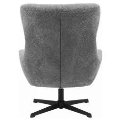 House Nordic Fauteuil Draaibaar - Donkergrijs Stof - 89x80x101cm - Bescia New