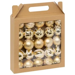 Feeric lights & Christmas Feeric Christmas gedecoreerde kerstballen -25x - 6cm - goud Online