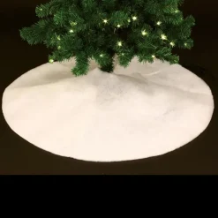 Feeric lights & Christmas Feeric Christmas kerstboomrok - wit - 100 cm - polyester - rond New