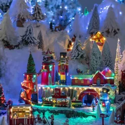 Feeric lights & Christmas Feeric Christmas Kerstdorp kerstmarkt -licht, beweging, muziek Sale