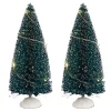 Feeric lights & Christmas Feeric Christmas Kerstdorp mini boompjes - 2x - 15 cm - verlicht Outlet