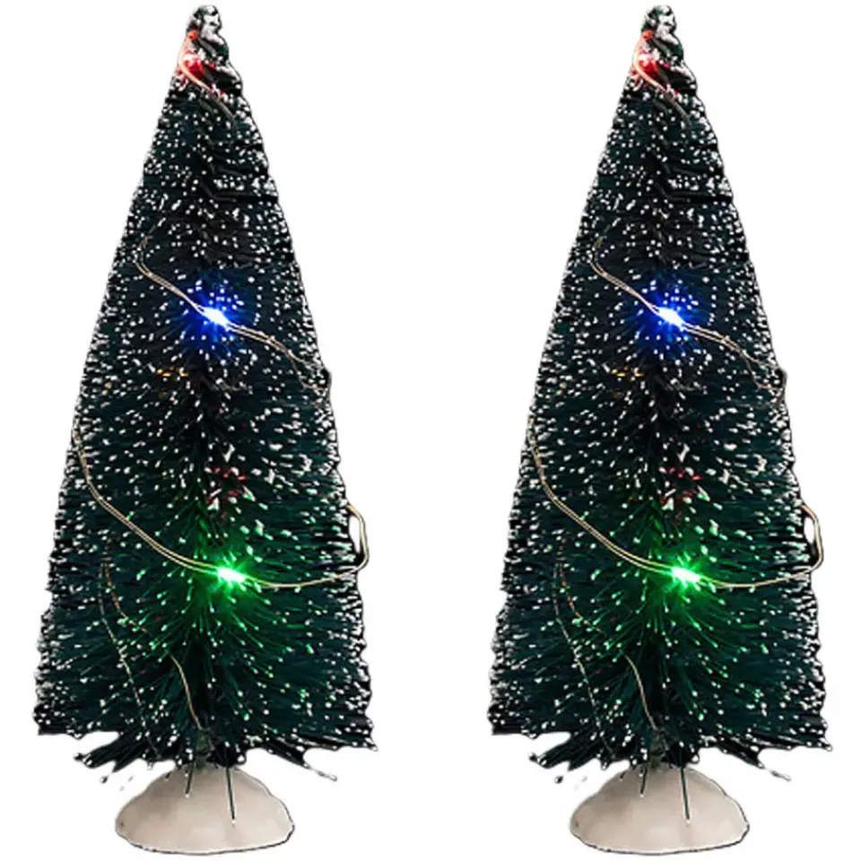 Feeric lights & Christmas Feeric Christmas 2x decoratie kerstboompjes - 15 cm - 20 LEDs Discount