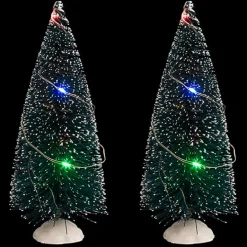 Feeric lights & Christmas Feeric Christmas 2x decoratie kerstboompjes - 15 cm - 20 LEDs Discount
