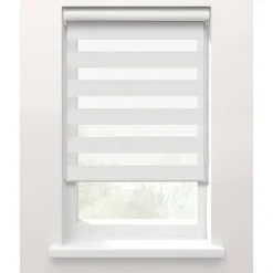 Fenstr Duo rolgordijn Marseille lichtdoorlatend - fossiel (25021) New