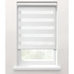 Fenstr Duo rolgordijn Planos lichtdoorlatend - wit (10030) Outlet