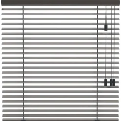 Fenstr houten jaloezie New York 50mm - donkergrijs (20510) New