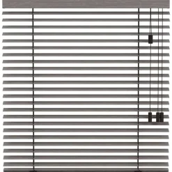 Fenstr houten jaloezie Oslo 50mm - bruingrijs (20971)