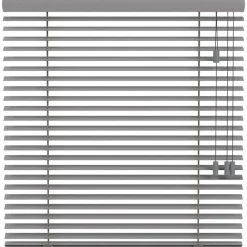 Fenstr houten jaloezie Praag 50mm - grijs (20224) Outlet