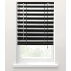 Fenstr jaloezie aluminium 25 mm matzwart - 240x180 cm Outlet