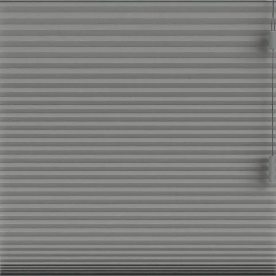 Fenstr plisségordijn Boston dubbel 25mm lichtdoorlatend - donkergrijs (20513) Outlet