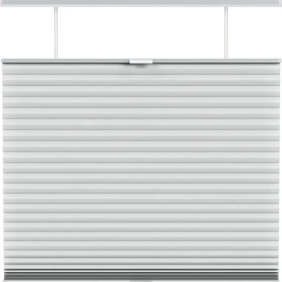 Fenstr plisségordijn Chicago dubbel 45mm lichtdoorlatend - lichtgrijs (20033) Sale