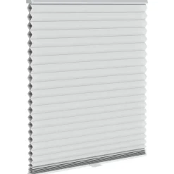 Fenstr plisségordijn Chicago dubbel 45mm lichtdoorlatend - lichtgrijs (20033) Sale