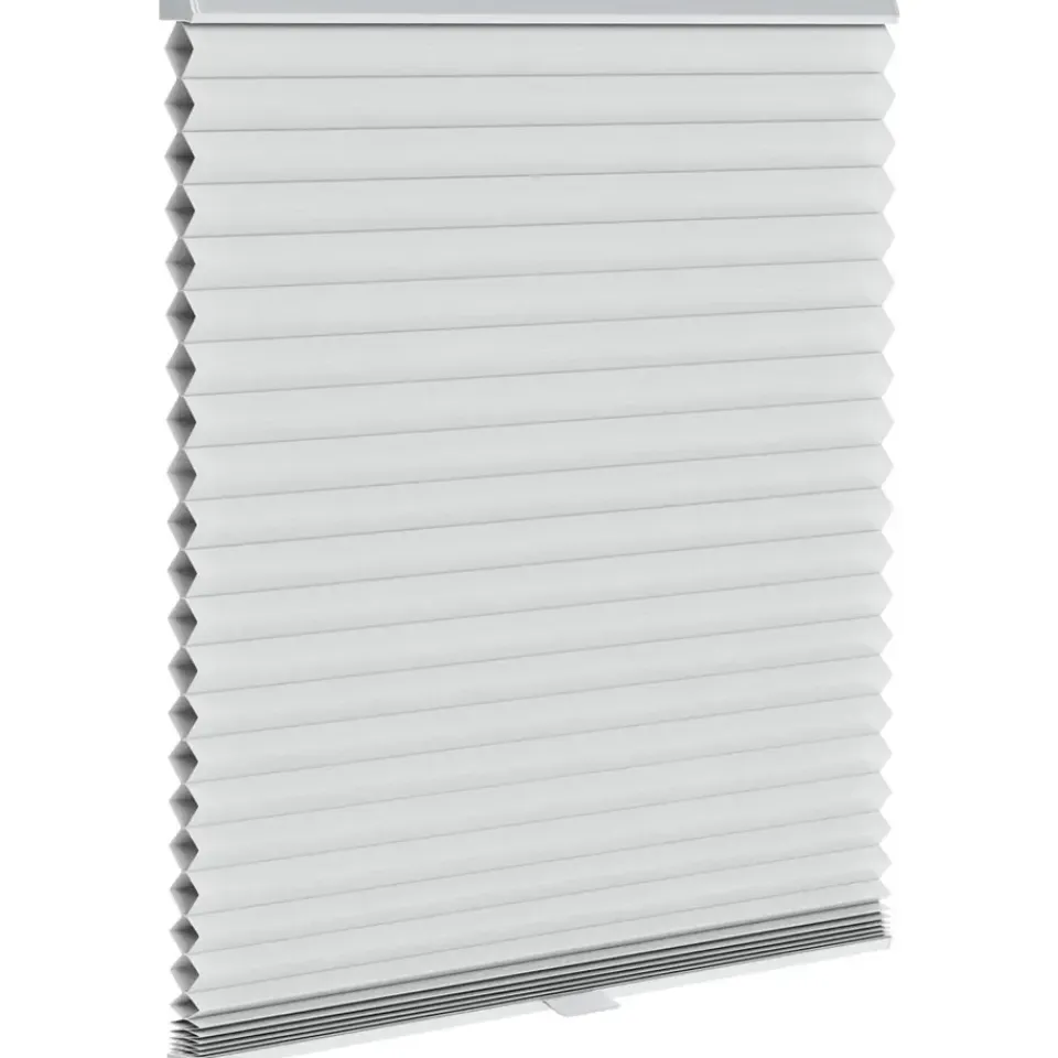 Fenstr plisségordijn Chicago dubbel 45mm lichtdoorlatend - lichtgrijs (20033) Sale