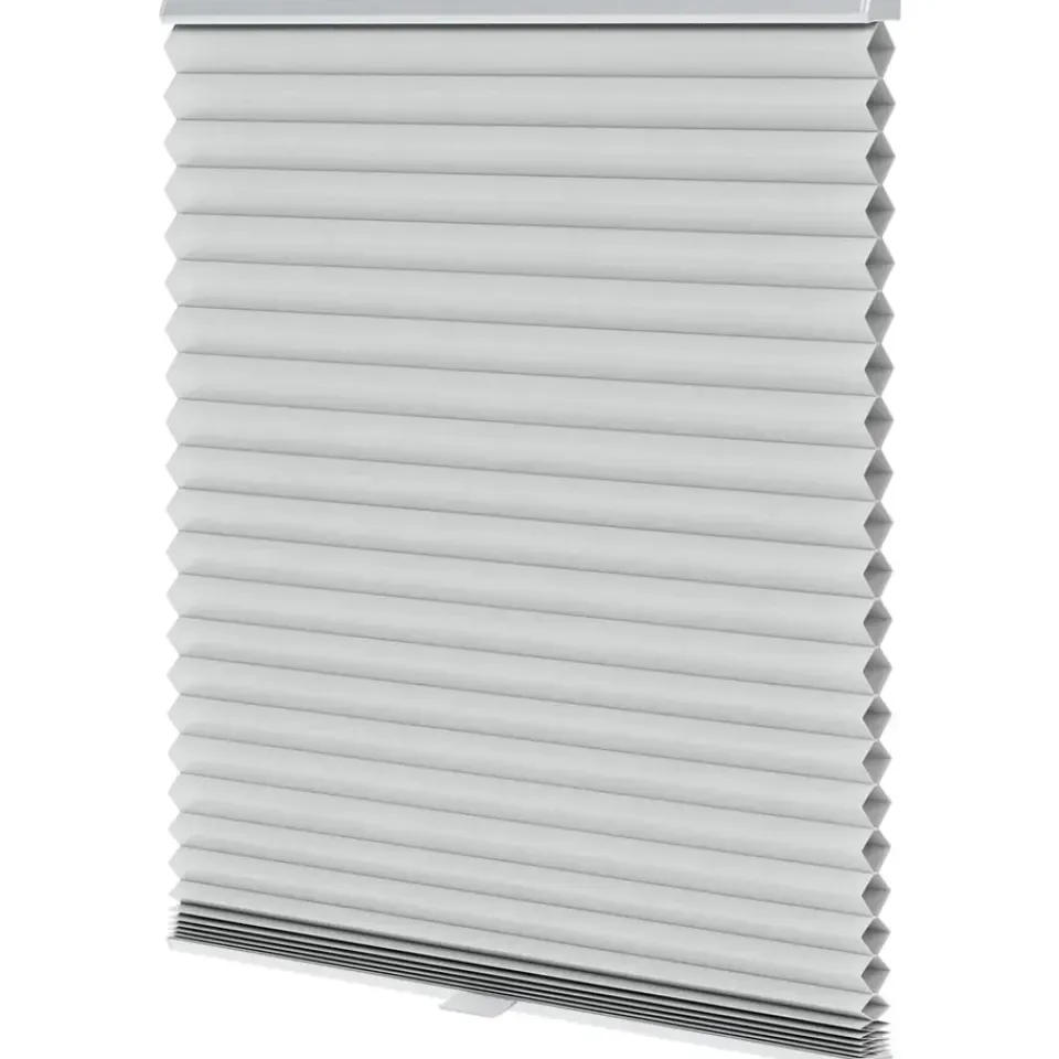 Fenstr plisségordijn Chicago dubbel 45mm lichtdoorlatend - lichtgrijs (20033) Sale