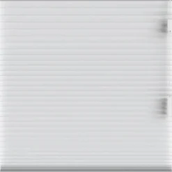 Fenstr plisségordijn Chicago dubbel 25mm lichtdoorlatend - wit (10011) Outlet