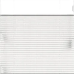 Fenstr plisségordijn Lille enkel 20mm transparant - wit (10320) New