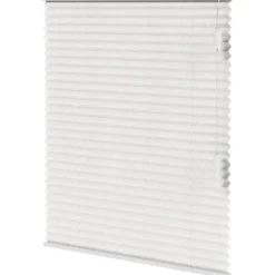 Fenstr plisségordijn Lille enkel 20mm transparant - wit (10320) New